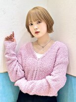 ロンド レイ 立川(Lond Ray) レイヤーボブ/ミルクティーベージュ/髪質改善/顔周り/立川