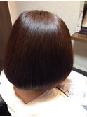 ボブスタイルの縮毛矯正
