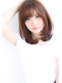 前髪で大人可愛いミディ（ジェンダーレスフェアリーエレガンス