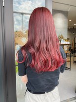 ニコル(NICOLL)&nbsp;黒染め落としからのレッドカラー【伊勢崎】【太田】【前橋】