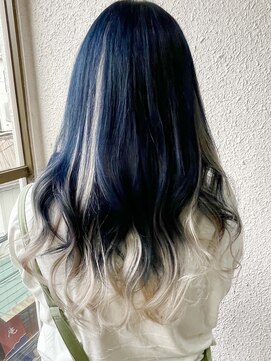 ディー エメ(D-aimer-) デニムカラー・ネイビーとシルバーエクステミックス