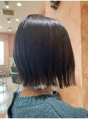 切りっぱなしボブ