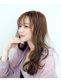 ほつれウェーブ/ハイライトベージュ