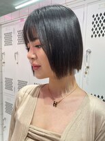 ロンドルーチェ 心斎橋(Lond luce)&nbsp;ダークアッシュ/ミディアムレイヤーカット［髪質改善/縮毛矯正］