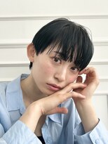 アルティファータ(artifata)&nbsp;ネイビーブルー ダークブルージュ 透明感 黒髪マッシュ