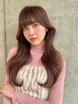 フォルテレイ 青山(FORTE Lei) ベージュカラー、レイヤーロングスタイル