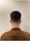 30代40代大人オシャレフェードオールバックスタイル