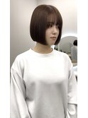 ボブ　フルバング　ハッシュカット　イメチェン　似合わせカット