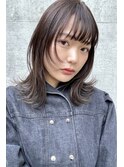 kico☆シースルーバング×暗髪×グレイアッシュ