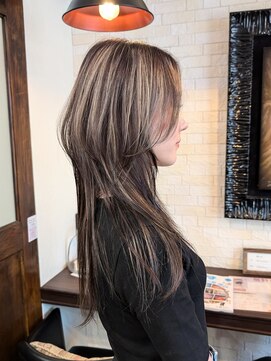 ボアップ 松山店(boappu) #ハイライト#外国人風カラー#デザインカラー#レイヤーカット