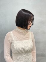 ニトバイアンキシム(nit by ahnkism)&nbsp;ボブミルクティーベージュブリーチダブルカラー堀江