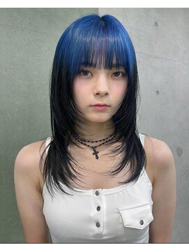 キャロルガーデンズ ボコカ 表参道(Carroll Gardens bococa) 【riNa】ブリーチ/ブルー/ルーツ/レイヤーカット