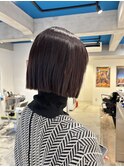 切りっぱなしボブ
