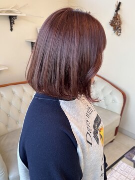 ディーヴァヘアーエズ(DIVA hair Eze) 【haruna】コーラルピンク/フレンチボブ/ボブ