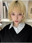顔まわり/レイヤー/ボブ