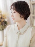 ナチュラルヘルシースタイル前髪なしショートa上尾20代30代40代