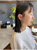 切りっぱなしスタイル