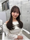 上品可愛い◇韓国くびれヘアブラウングレージュ
