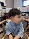 キッズカット刈り上げマッシュツーブロックスタイル