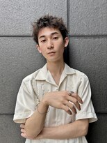 ヒュージ 表参道(huge)&nbsp;スパイキーショート/刈り上げないで作るニュアンスパーマ/眉毛