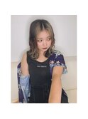 【美髪育成】ケアブリーチ×透明感グレージュ