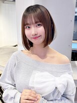 アイティーバイアルバム 下北沢店(IT by ALBUM)&nbsp;ボブ前髪カット暗めカラーミディアム_F20777