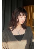 レイヤーたっぷりのグレージュカラー