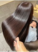 髪質改善カラー×バイオレットベージュ