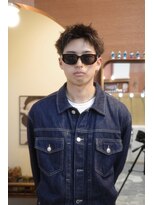 エディ(Edy)&nbsp;メンズスパイキーショート刈り上げツイストピンパーマ眉毛カット