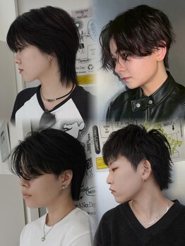 ウーズ ハラジュク(Ooze.HARAJUKU)の写真/ロングからのバッサリイメチェンも多数！ジェンダーレスサロンで性別に囚われないヘアスタイルを叶えよう◎