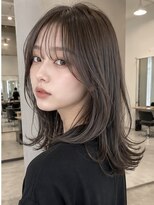 ヘアアンドメイク アース 入間店(HAIR&MAKE EARTH)&nbsp;グレージュ × くびれミディ