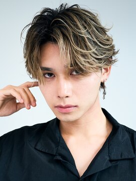 ロンドリメゾン 原宿(Lond re Maison.) men's/メンズ/リバースセンターパート/ニュアンスパーマ/原宿