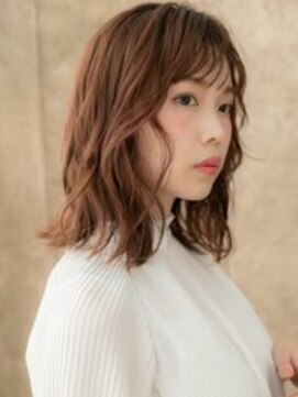 カバーヘア ブリス 大宮西口(COVER HAIR bliss) フレンチバング切りっぱなしゆるふわミディアム20代30代W大宮