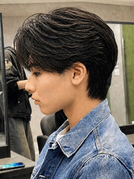 エルマーク 西心斎橋(L-MARK) 曲がる縮毛矯正ニュアンスパーマフェザーパーマメンズ