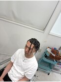 ハーフコーンロウ&ハーフブレイズ　メンズ