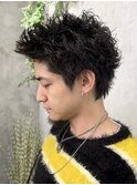 45. ニュアンスパーマ/メンズ/束感/艶感/ツイストパーマ