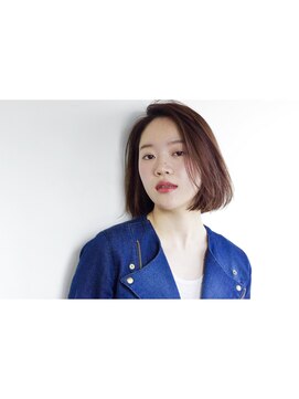 ヘアー アイス ルーチェ(HAIR ICI LUCE) ナチュラル ボブ 大人可愛い 切りっぱなしボブ