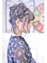 メイズ(MAZE)&nbsp;【メイズ・東中野】ボブの編み込みアレンジ