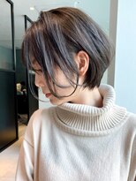 アルバム 銀座(ALBUM GINZA)&nbsp;ナチュラルショート_外ハネボブアッシュブラウン_ba280161