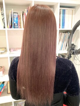 ディーカヘアーセンダイ(Di KA HAIR sendai) ピンクベージュ/ロング