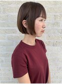 さらっとミニボブ/ニュアンスカラー/ヘルシースタイル