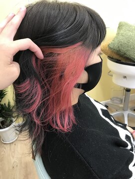 美容室 オルガニーク 沖浜店 インナーカラー