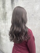 アクアオモテサンドウ(ACQUA omotesando)&nbsp;＊ブリーチなし透明感カラーミルクティーグレージュ巻き髪ロング