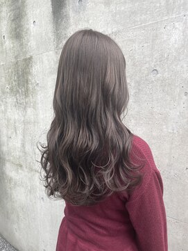 アクアオモテサンドウ(ACQUA omotesando) ＊ブリーチなし透明感カラーミルクティーグレージュ巻き髪ロング