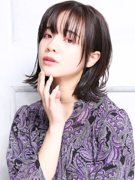 クラッチ ユニ(CLUTCH uni) 大人可愛い２０代３０代４０代小顔暗めカラー 外ハネボブA2