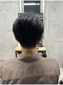 メンズ/アップバング/ツーブロックマッシュ/束感ショート/波巻き