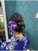 下でふわふわヘアアレンジ！