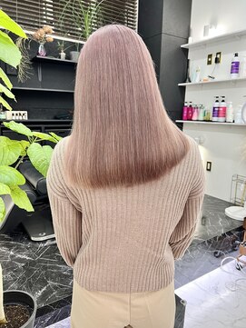 チュダック(ChuDuck) 韓国風《ピンクベージュ》ブリーチ/ケアブリーチ/ダブルカラー