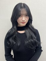 ハチ(HACHI) 艶blackcolorで韓国アイドル風ヘア♪