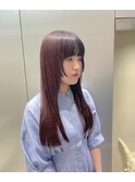 【ブリーチなし】レッドオレンジ+インナーブラック